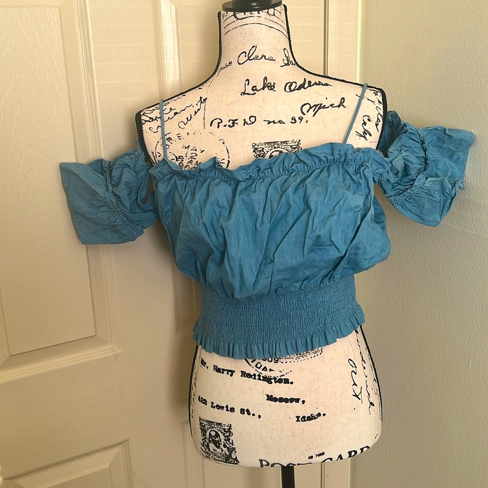 Denim tube top